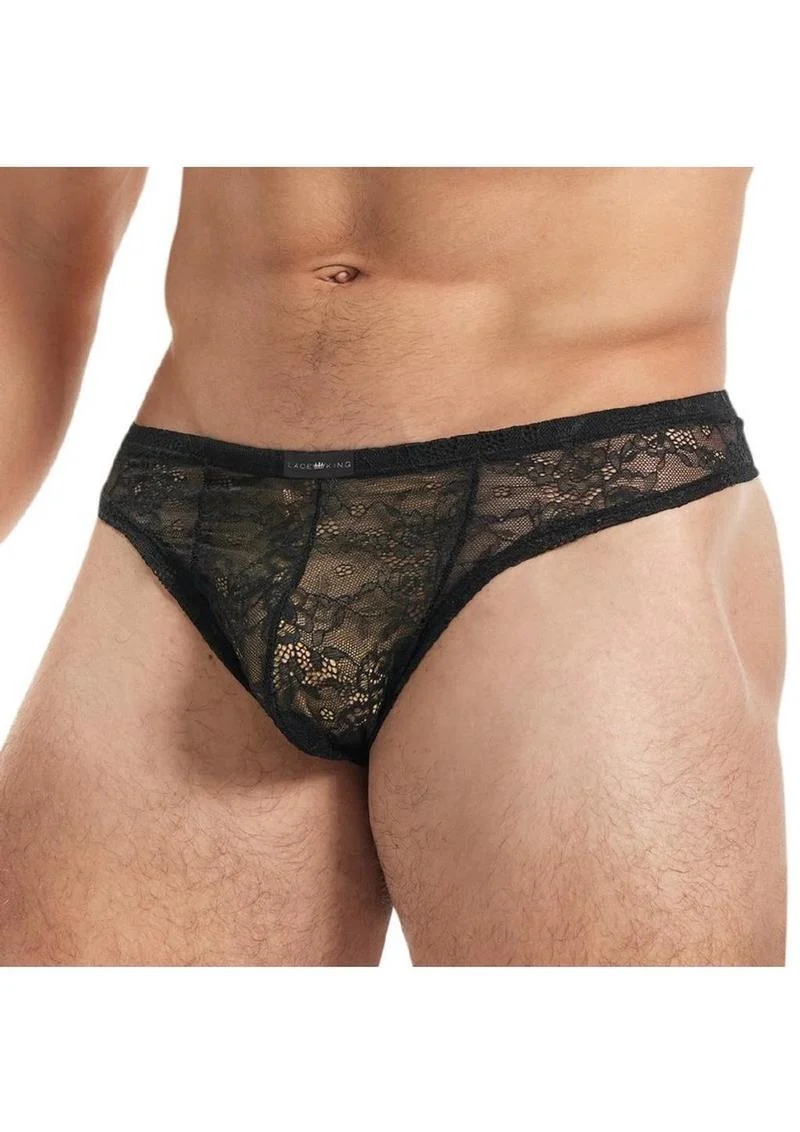 Lace King Men's Lace Thong Breathable Luxury Lingerie for Men - Image 8