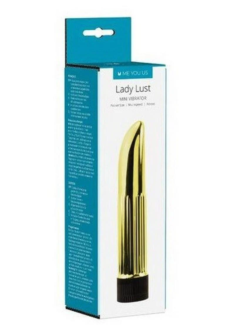 Lady Lust Ribbed Elegant Gold Designed Mini Vibrator - Image 3