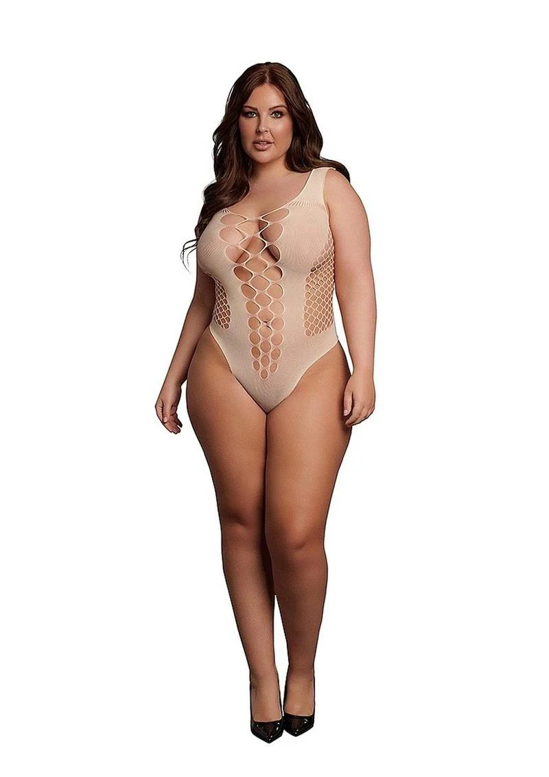 Le Désir V-neck Teddy Opaque Panels - Image 7
