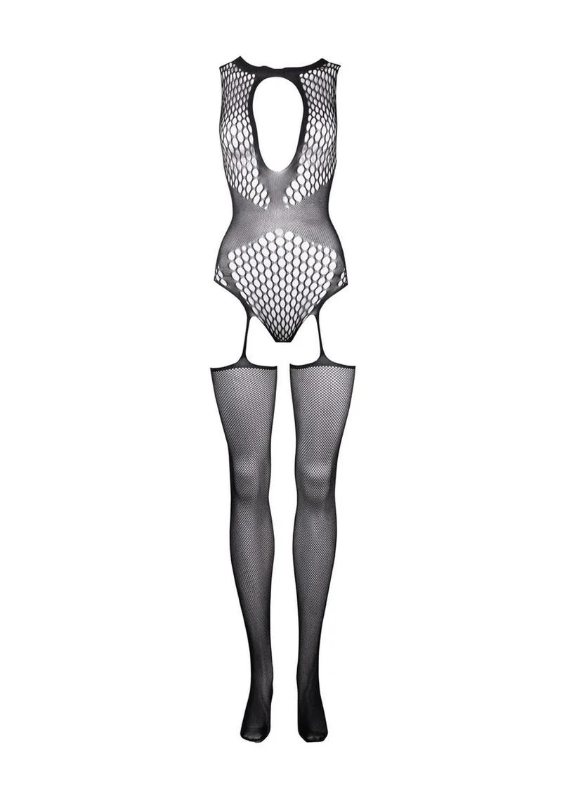 Le Désir Designed for Desire Black Fishnet Bodystocking - Image 2