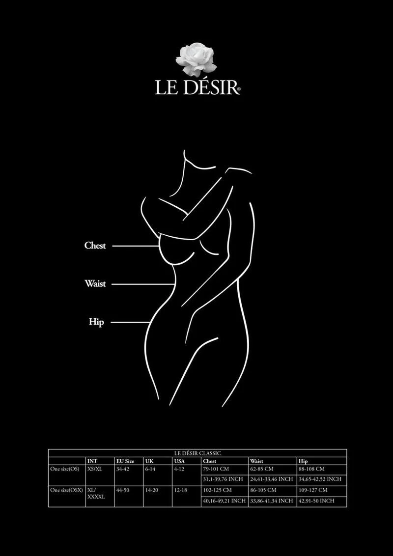 Le Désir Designed for Desire Black Fishnet Bodystocking - Image 3