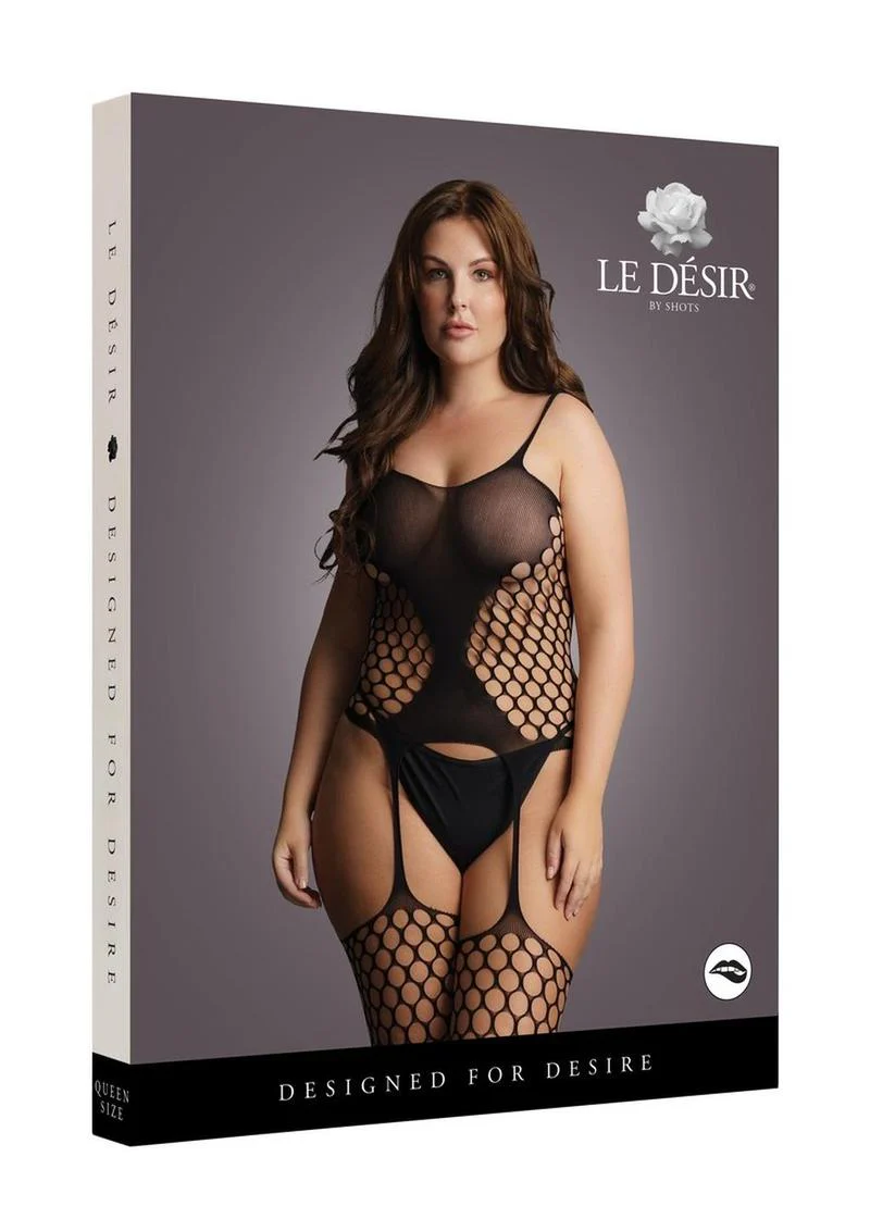 Le Desir Fence Net Premium quality Suspender Bodystocking - Image 4