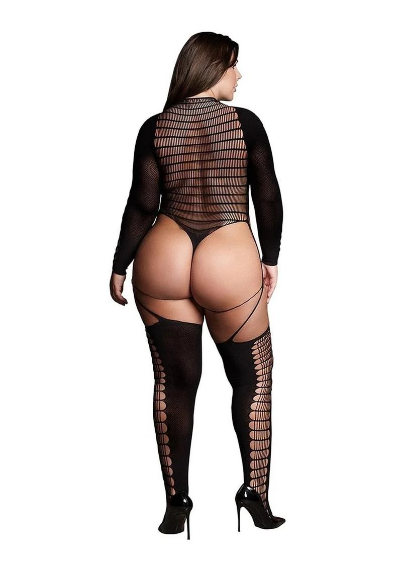 Le Desir Shade Kalyke Bodystocking with Turtleneck - Image 4