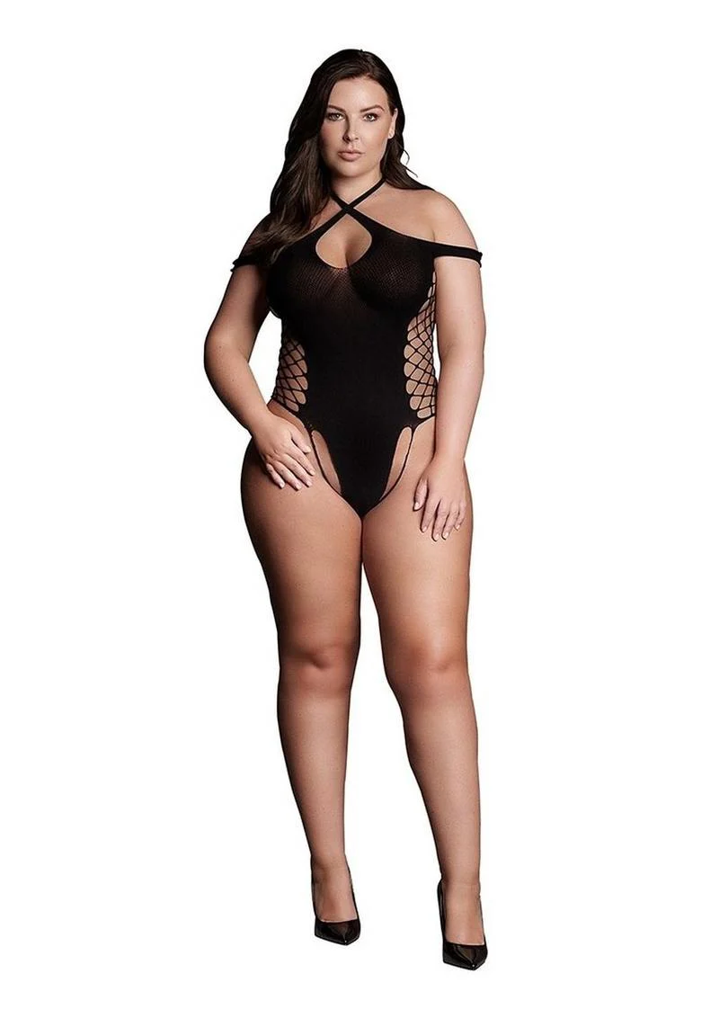 Le Desir Shade Leda Xiii Body with Crossed Neckline and Off Shoulder Straps - Image 3