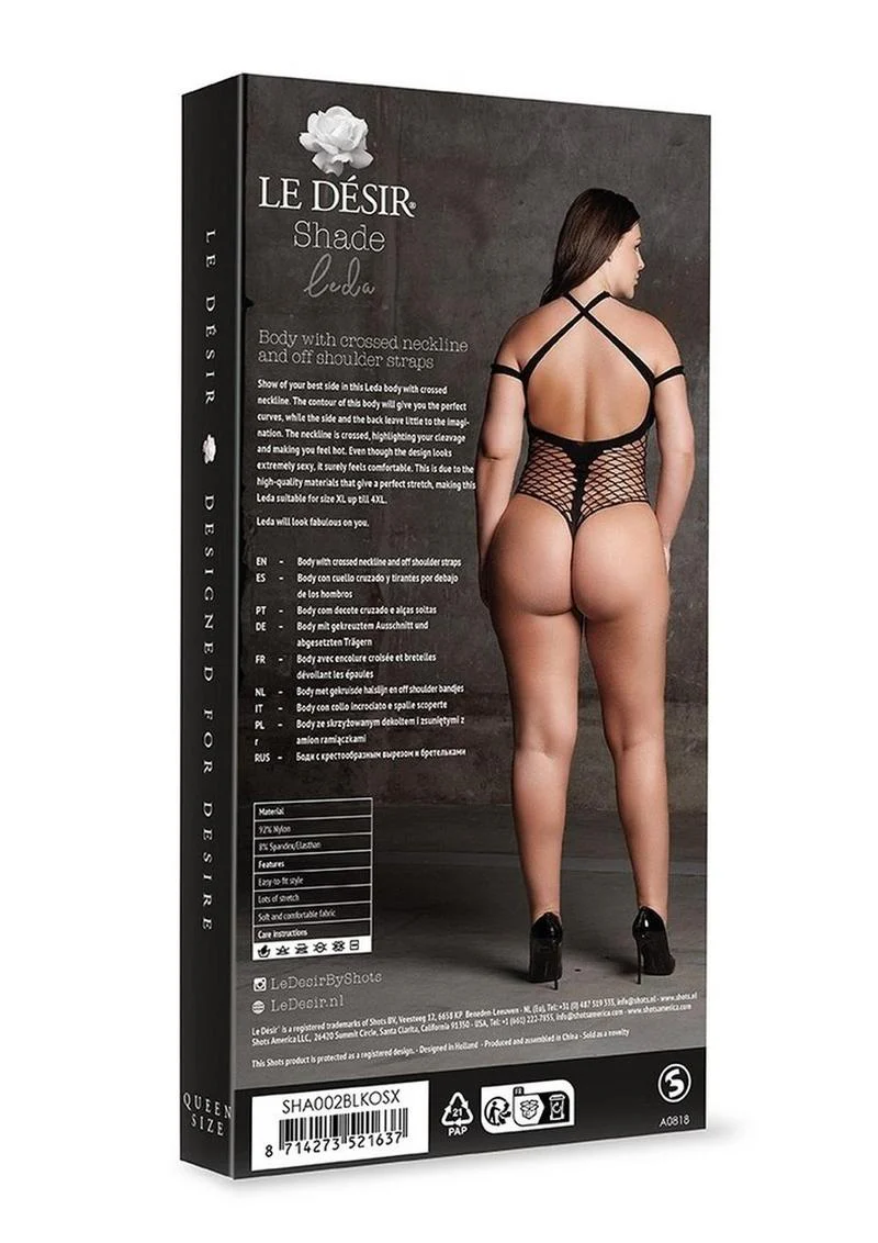 Le Desir Shade Leda Xiii Body with Crossed Neckline and Off Shoulder Straps - Image 5