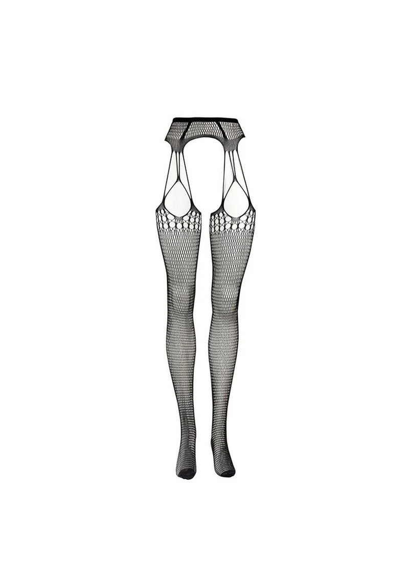 Le Désir Shredded Suspender Pantyhose One Size - Image 6