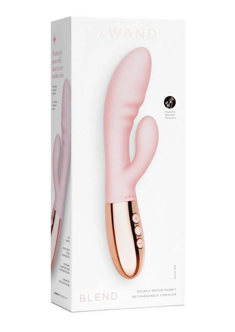 Le Wand Blend  Rose Gold Rechargeable Silicone Rabbit Vibrator - Image 10