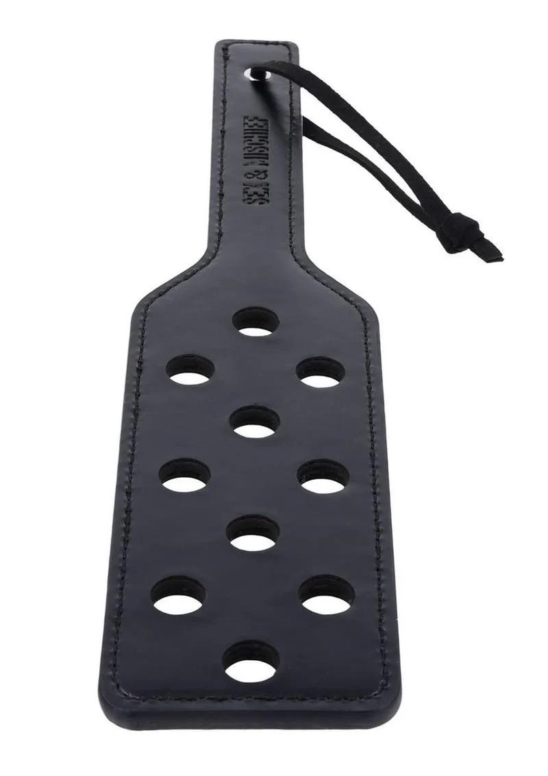 Leather Paddle with Grip Handle - Image 4