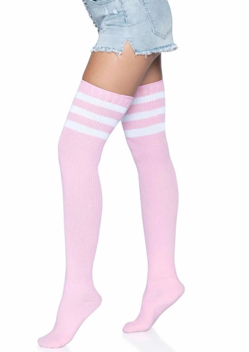 Leg Avenue Athlete Thigh High 3 Stripe Top - Image 7