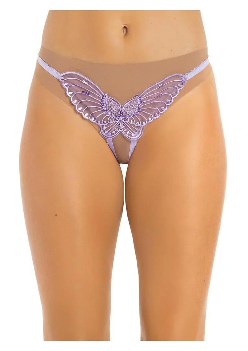 Leg Avenue Butterfly Crotchless Lingerie - Image 4