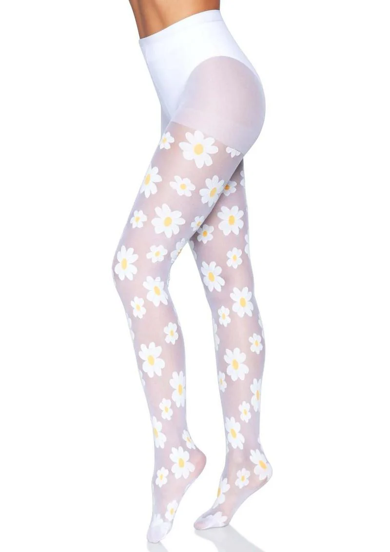 Leg Avenue Daisy Nylon Sheer Tights - Image 3