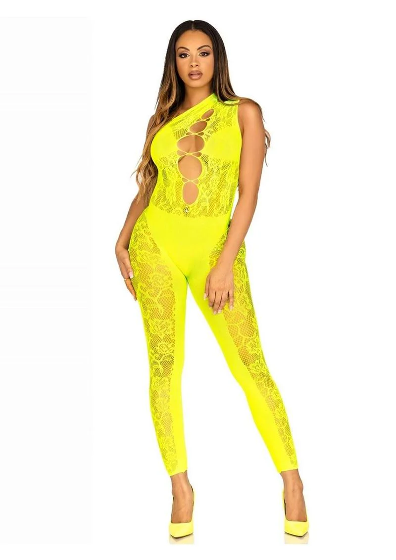 Leg Avenue Floral Lace Convertible Footless Bodystocking - Image 3