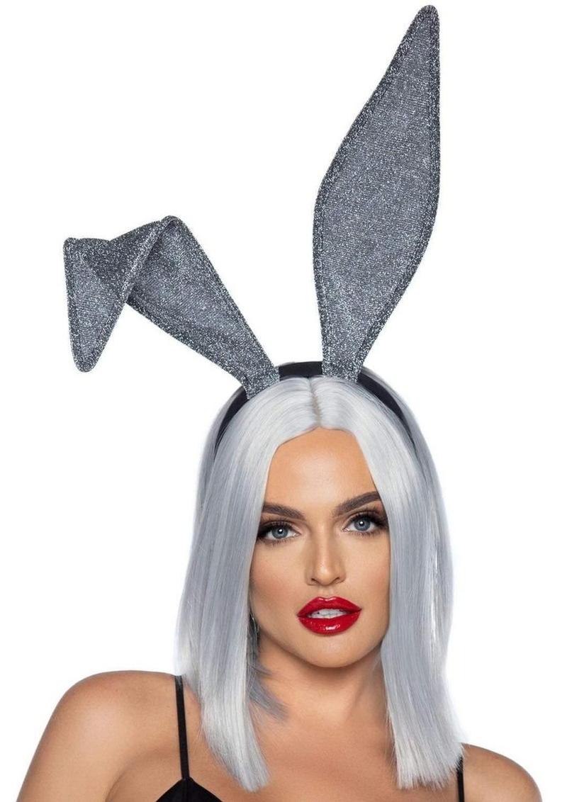 Leg Avenue Glitter Flexible Costume Accessory Bunny Ears - Image 2
