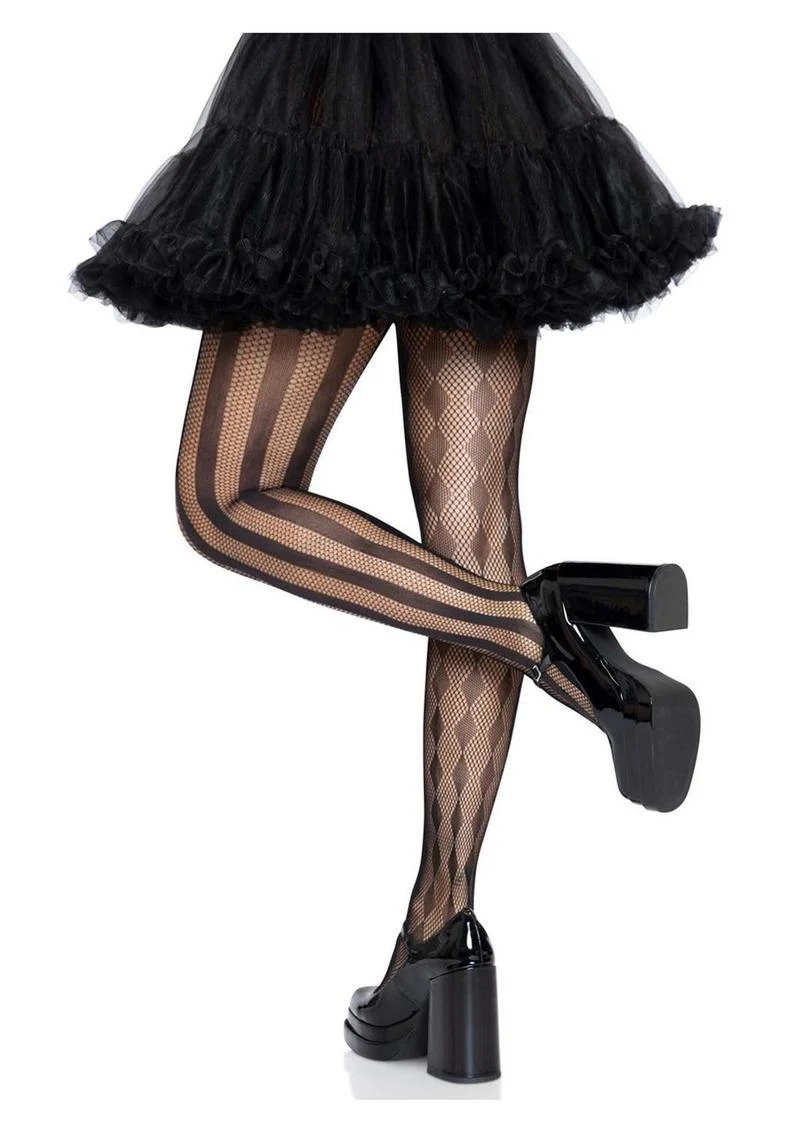Leg Avenue Harlequin Net Tights - Image 4