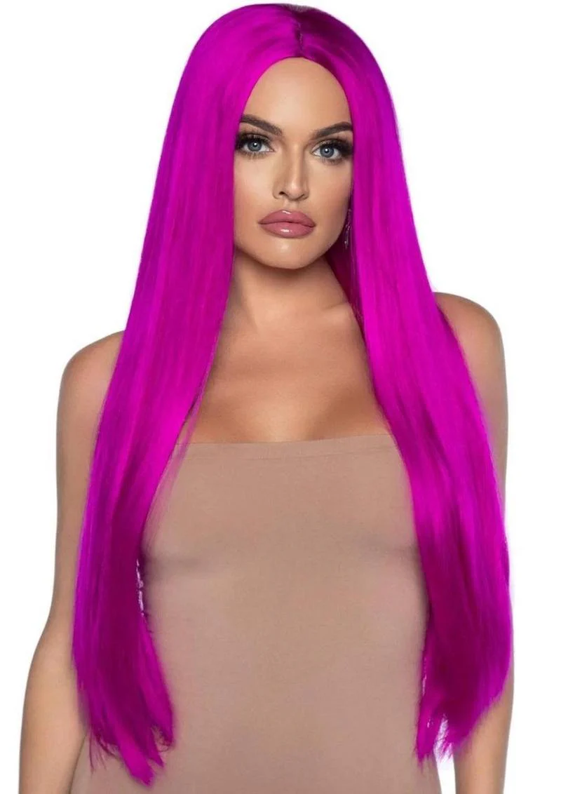 Leg Avenue Long Straight 33" Center Part Wig Synthetic - Image 15