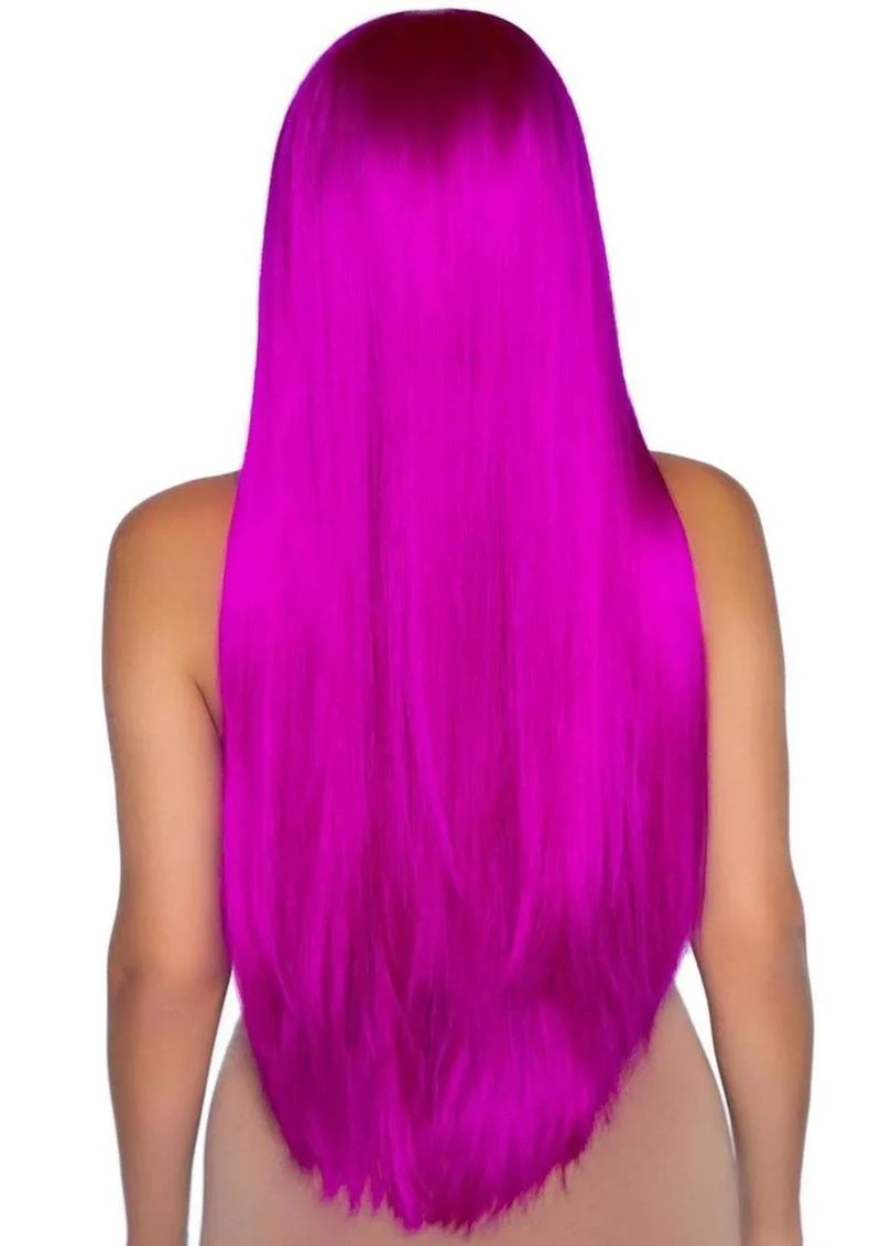 Leg Avenue Long Straight 33" Center Part Wig Synthetic - Image 16