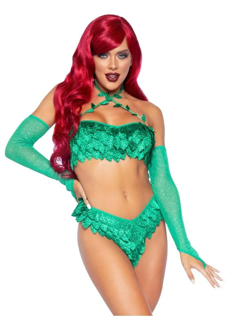 Leg Avenue Poison Temptress Leafy Halter Panty - Image 6