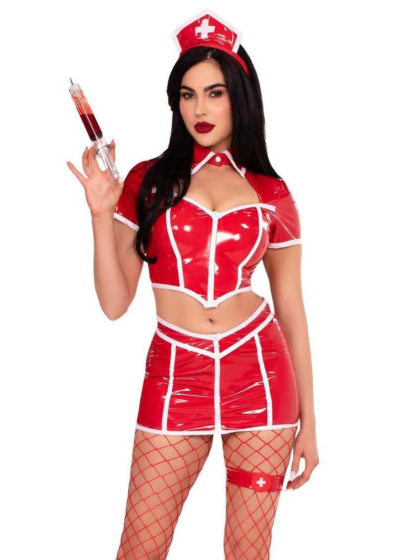Leg Avenue Red Alert Nurse Costume - Image 3