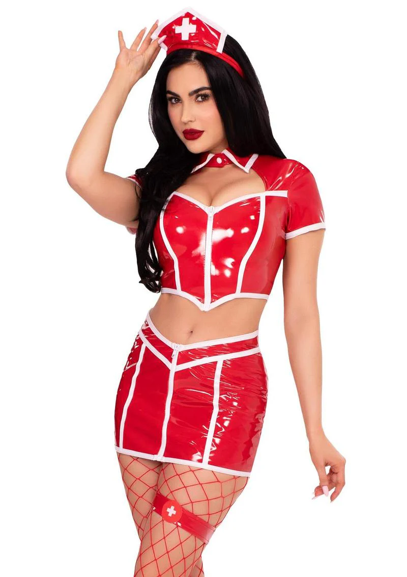 Leg Avenue Red Alert Nurse Costume - Image 5