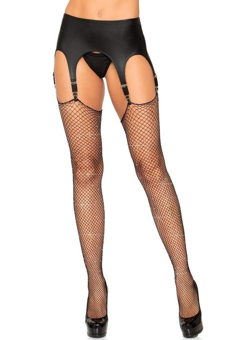 Leg Avenue Rhinestone Fishnet Stockings - Image 10