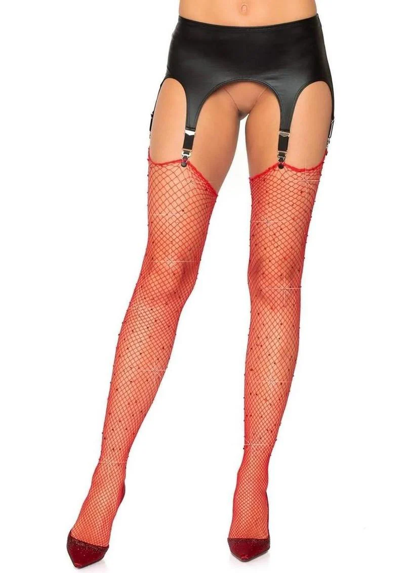 Leg Avenue Rhinestone Fishnet Stockings - Image 12