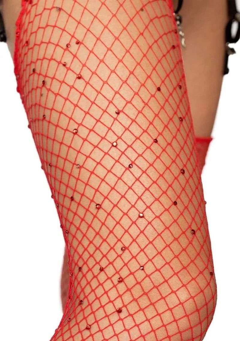 Leg Avenue Rhinestone Fishnet Stockings - Image 14