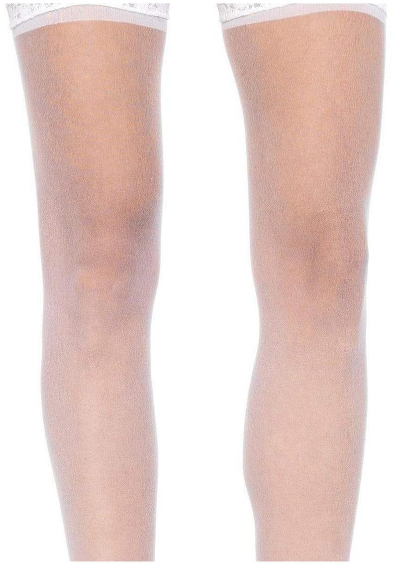Leg Avenue Sheer Thigh-High With Versatile Lace Garter Belt - Image 3