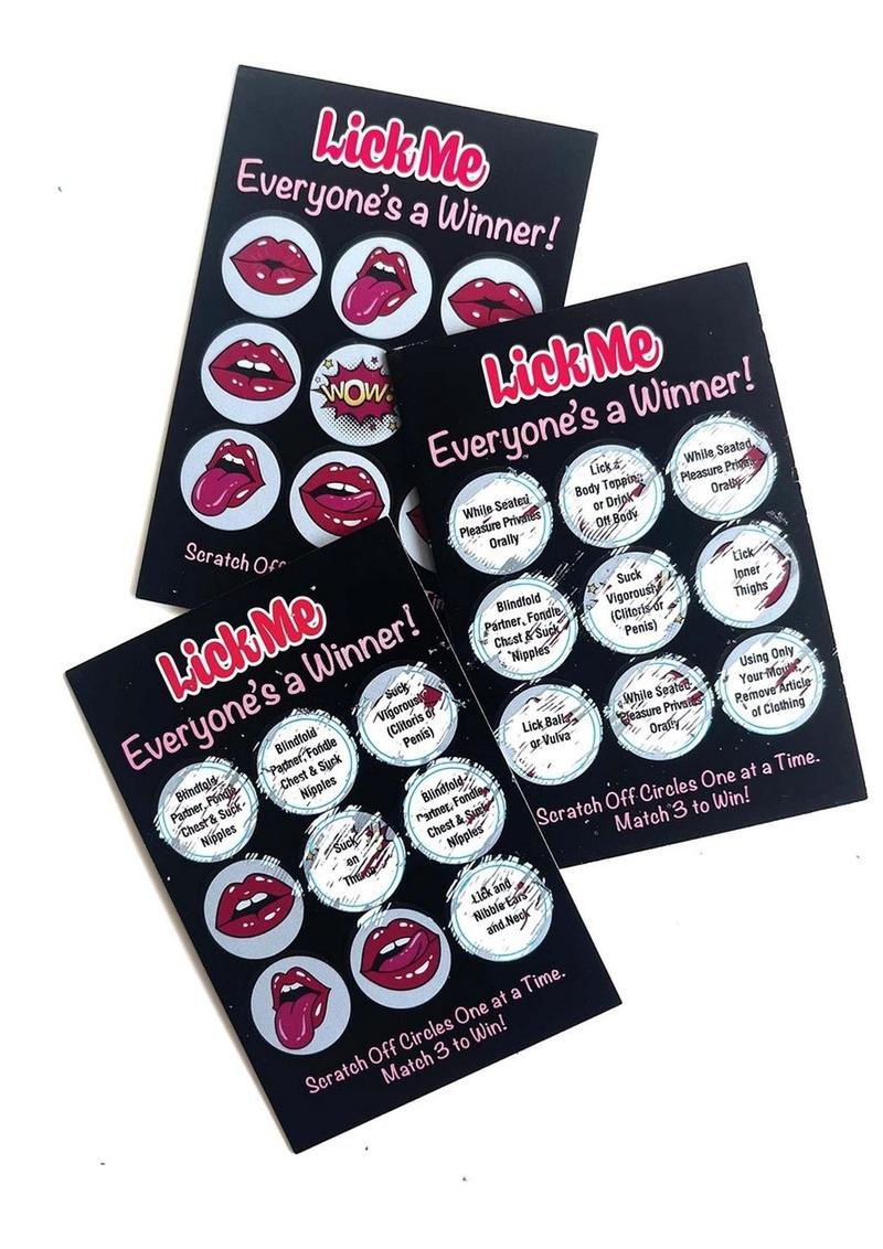 Lick Me Lotto Scratch-Off Tickets 12 Per Pack Ideal for Parties