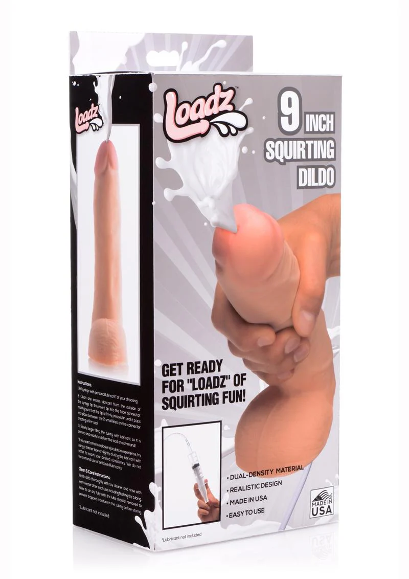 Loadz Dual-Density Squirting Dildo - Vanilla - Image 22