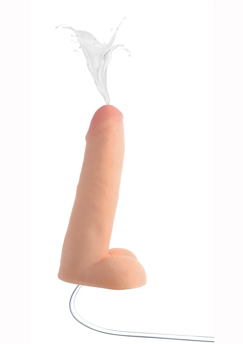 Loadz Dual-Density Squirting Dildo - Vanilla - Image 4
