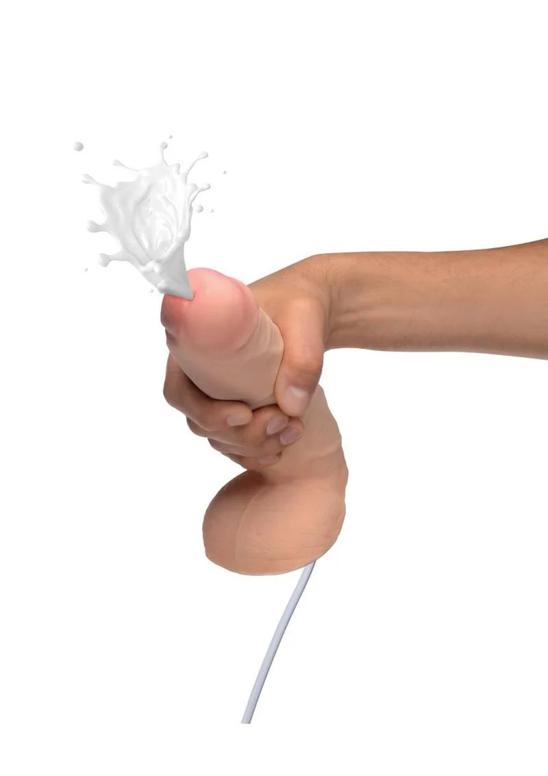 Loadz Dual-Density Squirting Dildo - Vanilla - Image 7