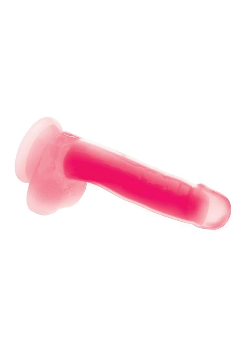 LolliCock Glow Dual-Density Silicone Glow-in-the-Dark Dildo with Balls - Image 10