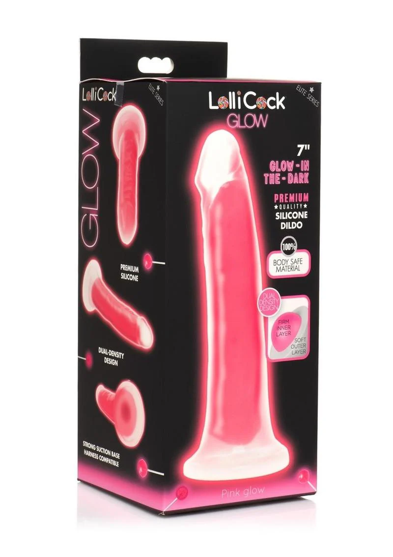 LolliCock Glow Premium Silicone Glow-in-the-Dark Dildo - Image 13