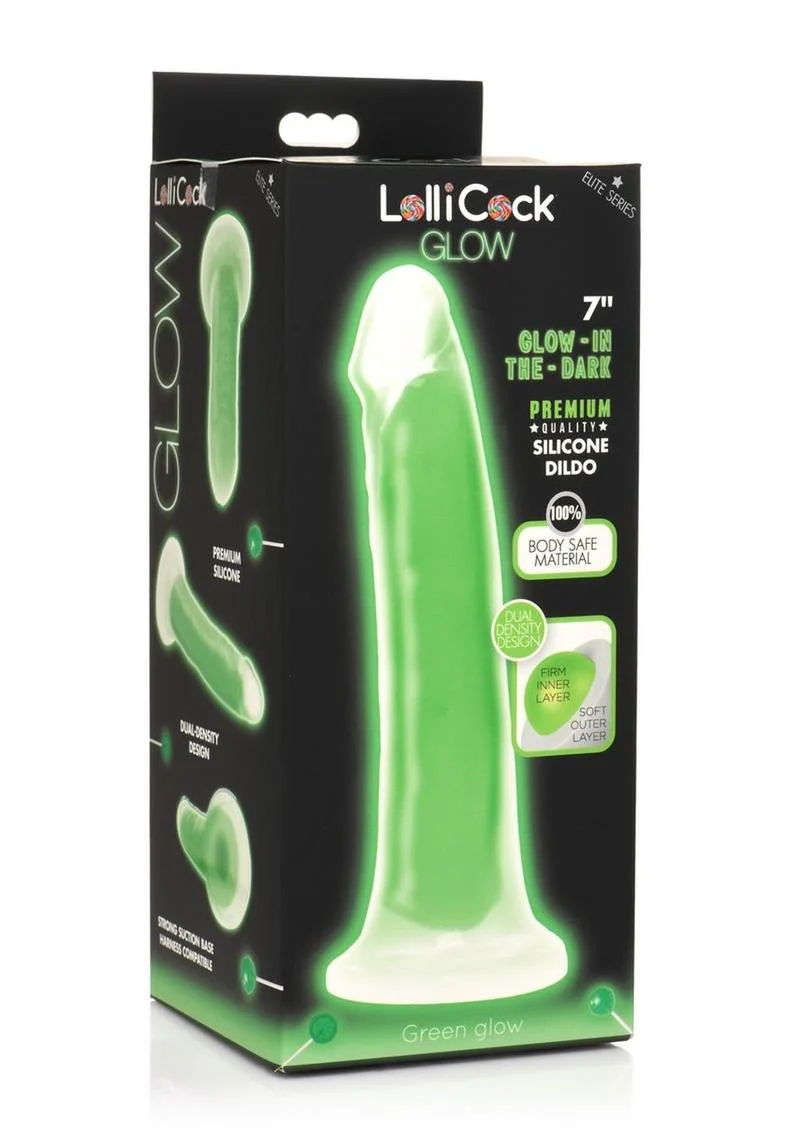 LolliCock Glow Premium Silicone Glow-in-the-Dark Dildo - Image 14