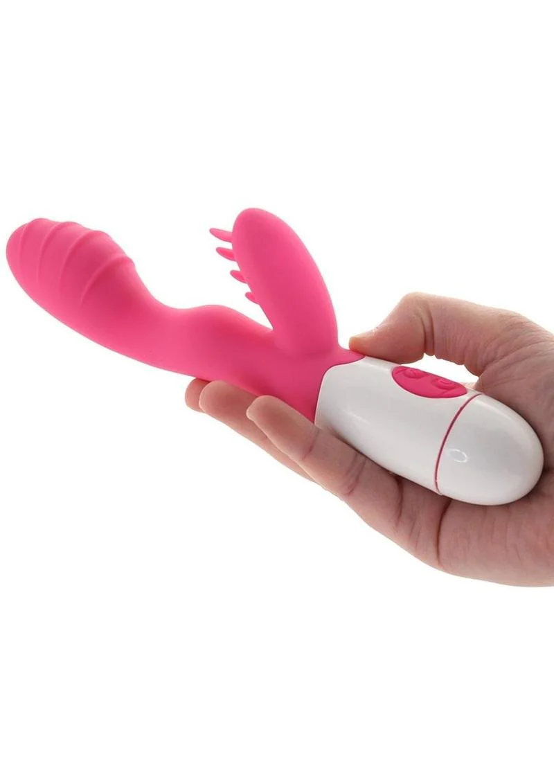 Lotus Sensual Massager #3 Function Dual-Motor Ribbed Rabbit Vibrator - Image 3