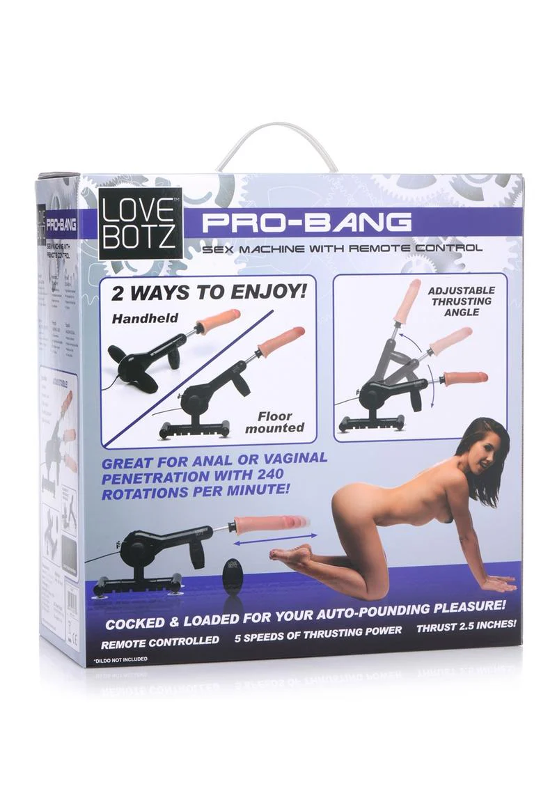 LoveBotz Pro-Bang Plug-In Sex Machine with Remote Control - Image 4