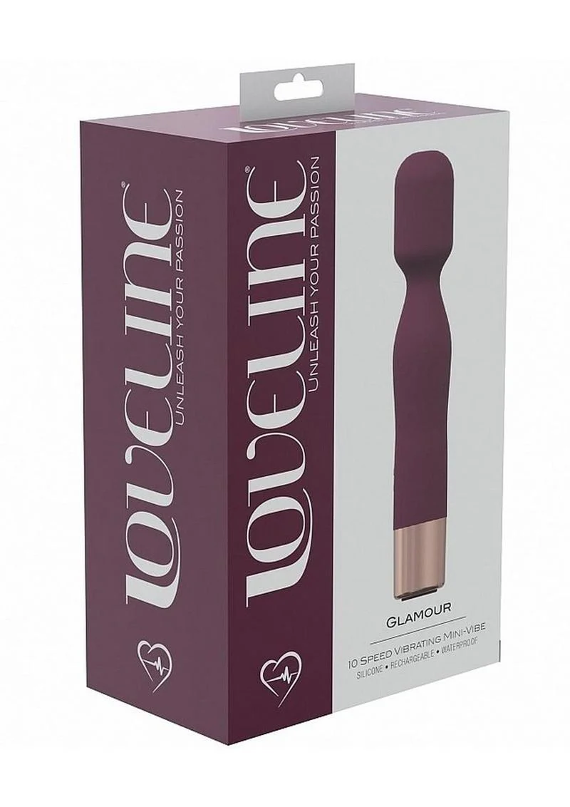 Loveline Glamour Silicone Rechargeable 10 Speed Mini Wand - Image 4