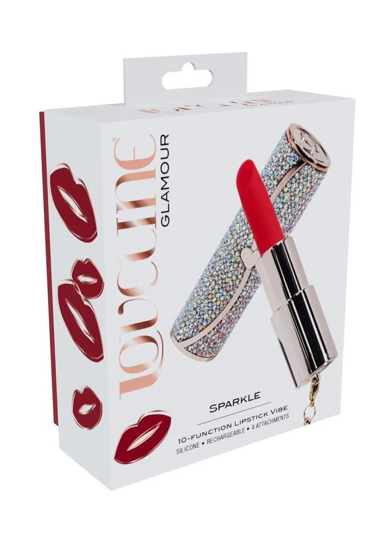 Loveline Sparkle Lipstick Silicone Vibrator - Image 4