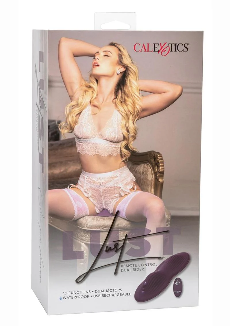 Lust Dual Rider Rechargeable Silicone Massager with Remote - Image 4