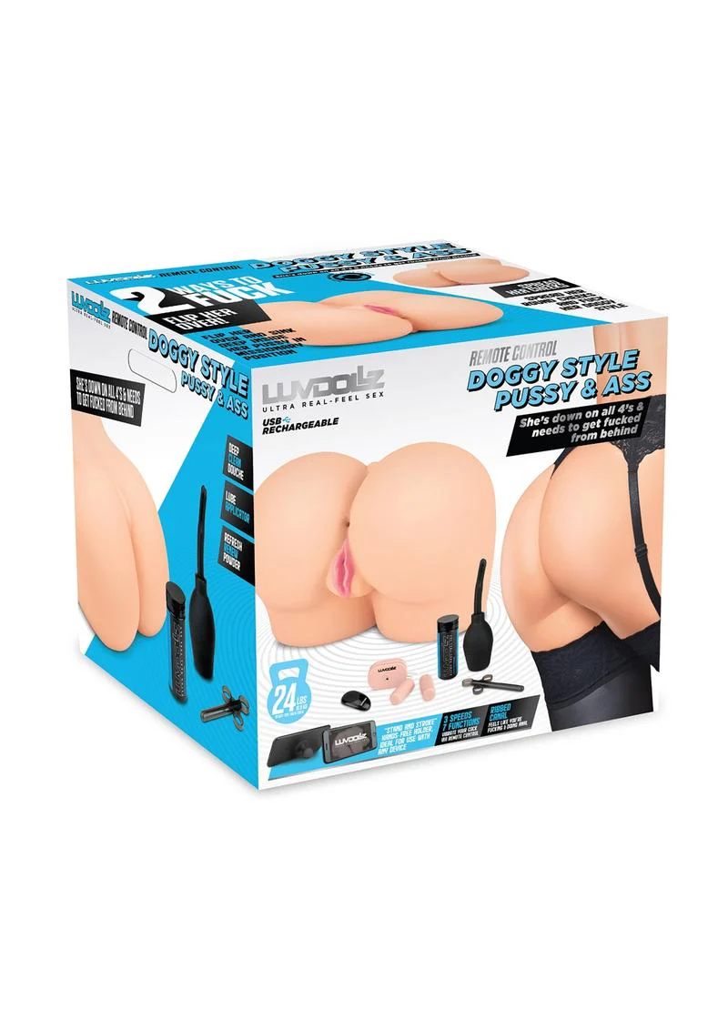 LuvDollz Remote-Controlled Doggy Style Vibrating Masturbator - Image 4