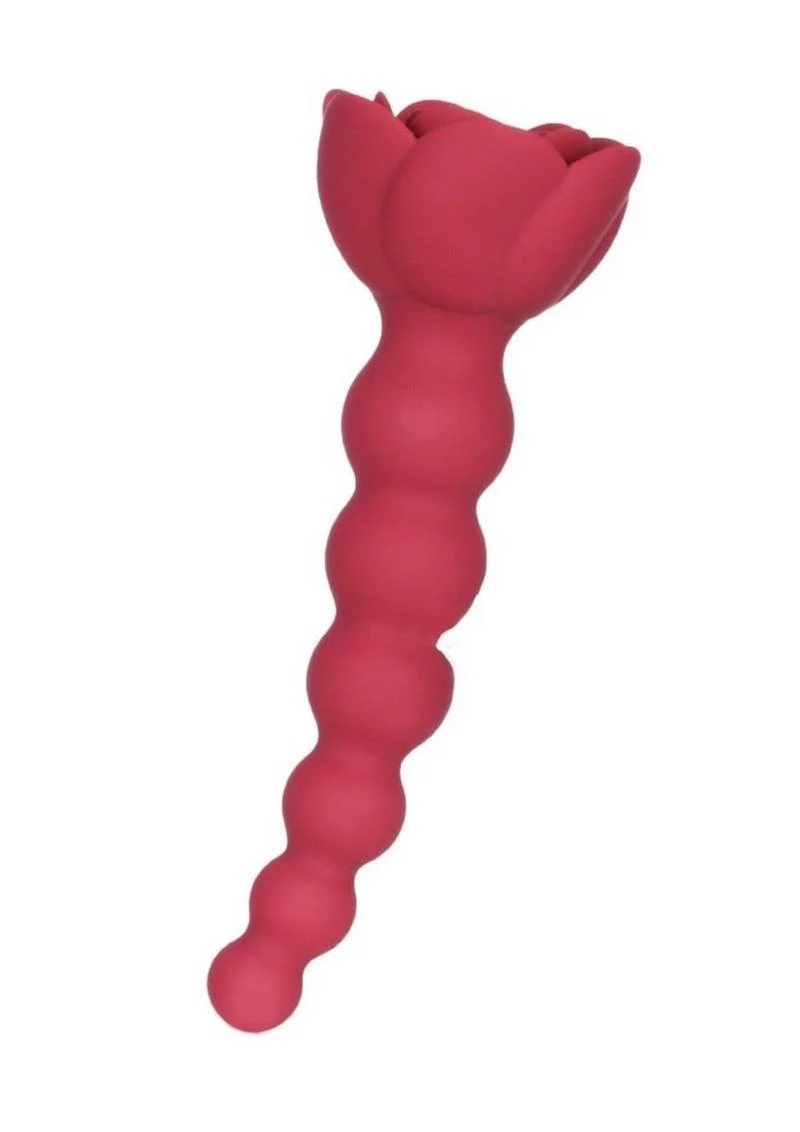 Lux Active Champion Rose Silicone Beaded Anal Probe