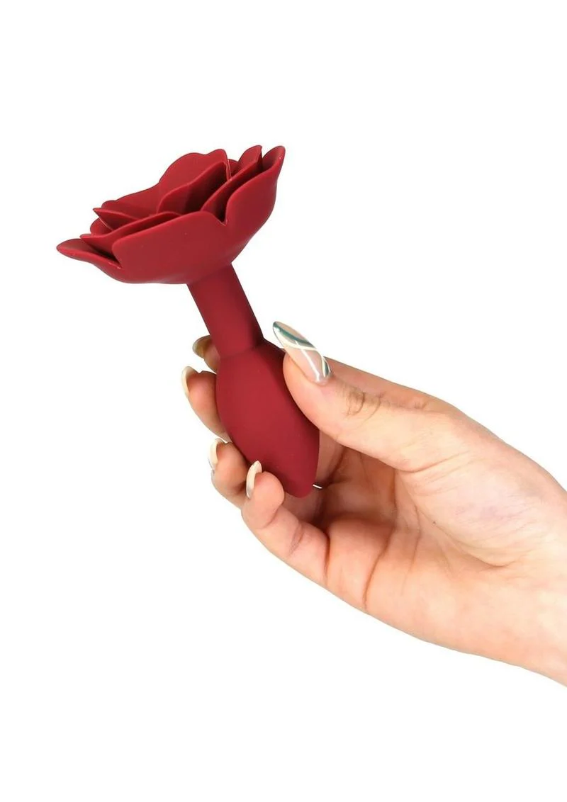 Lux Active Red Rose Silicone Anal Plug - Image 3