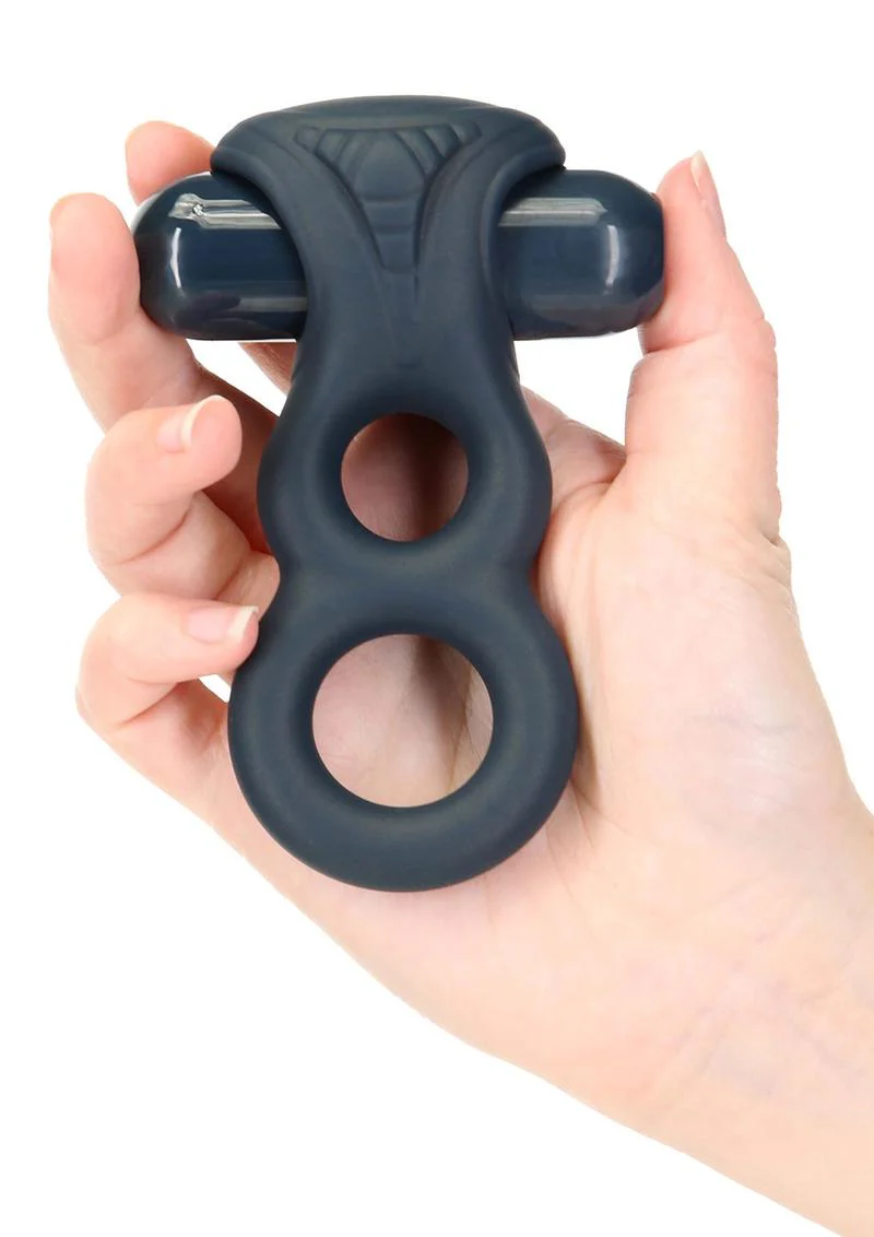 Lux Active Triad Silicone Vibrating Dual Cock Ring - Image 2