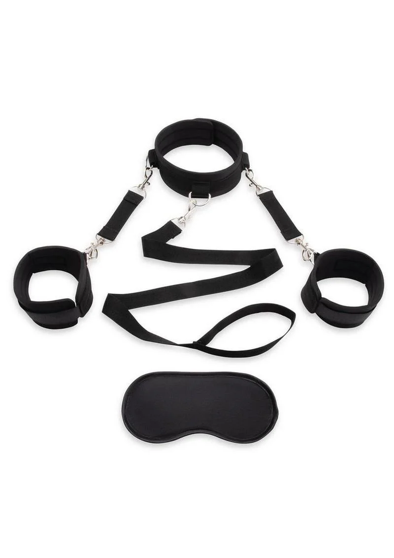 Lux Fetish Collar and Leash Set