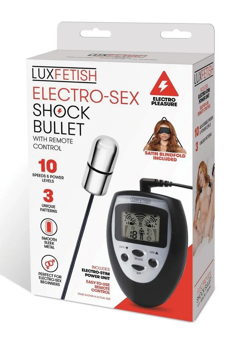 Lux Fetish Electro Sex Shock Bullet with Remote - Image 3