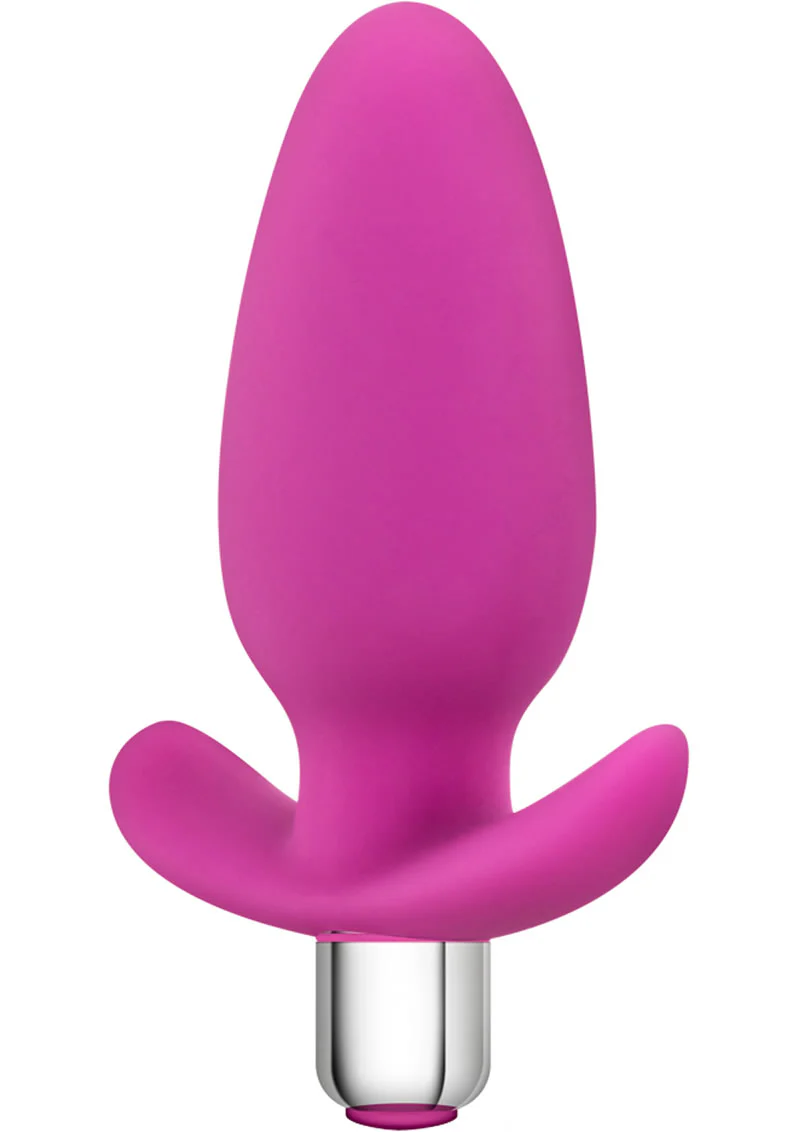 Luxe Little Thumper Pink Silicone Vibrating Butt Plug