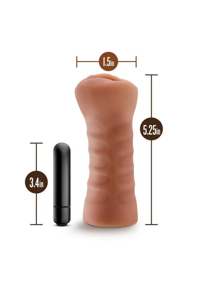 M for Men Sofia Vibrating Masturbator with Bullet - Image 3
