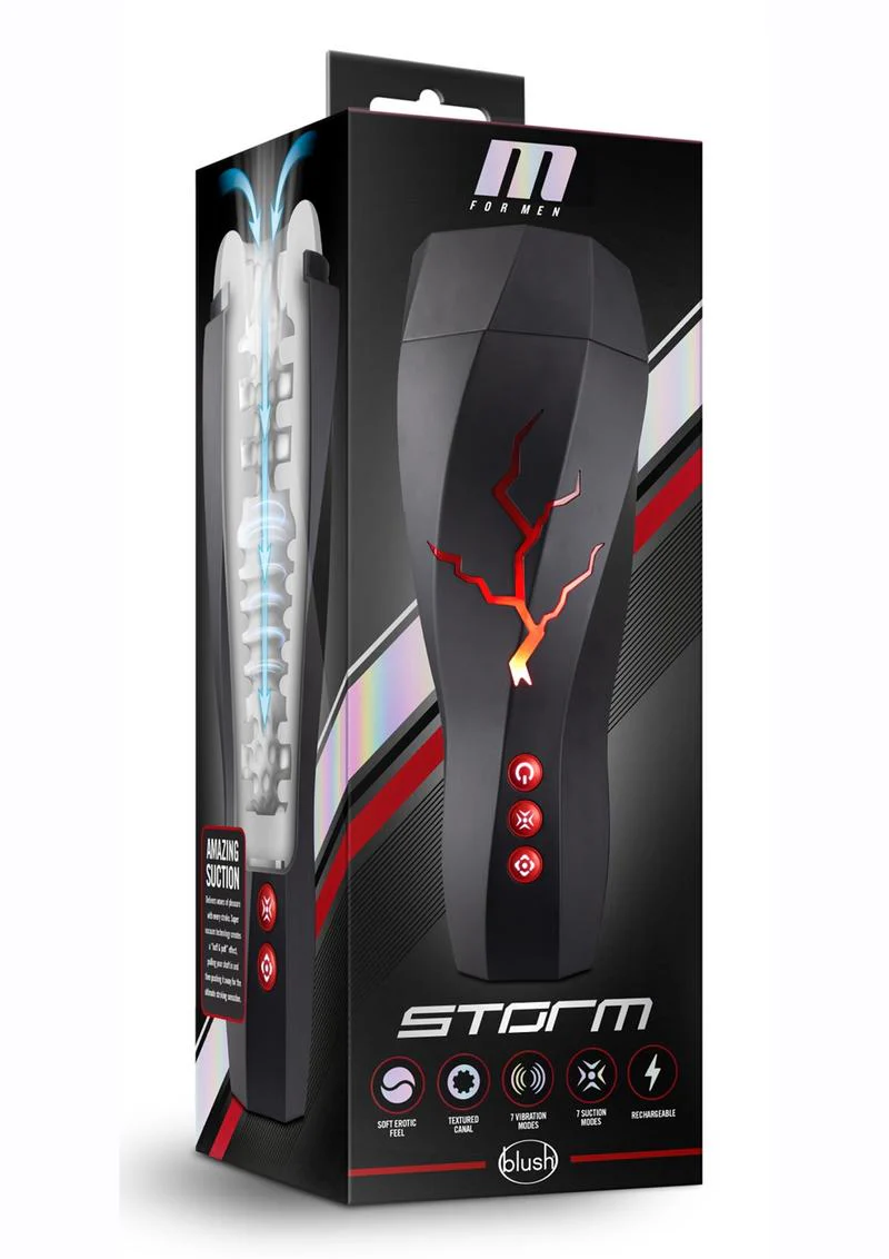 M for Men Storm Masturbator with Suction And Vibration - Image 4