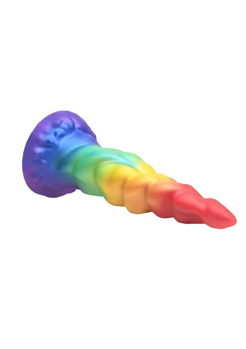 Magic Rider Unicorn Silicone Dildo Vibrant Rainbow Fun! - Image 2