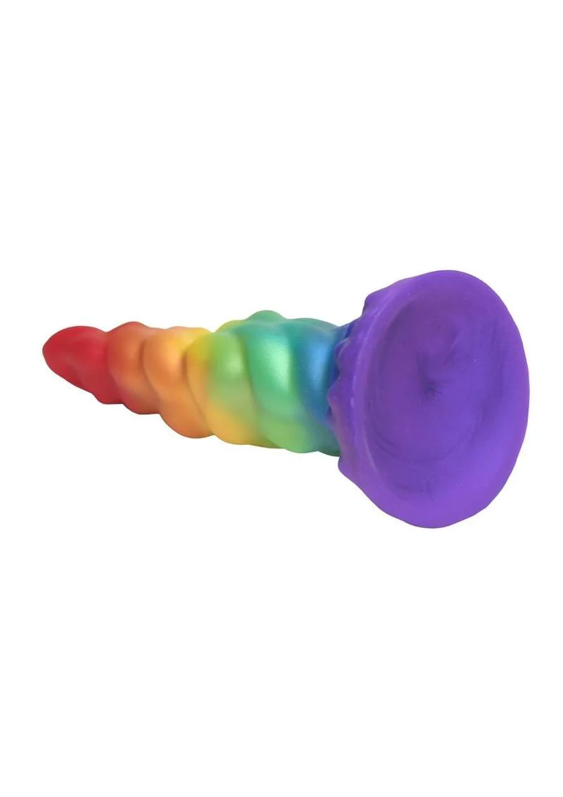 Magic Rider Unicorn Silicone Dildo Vibrant Rainbow Fun! - Image 3